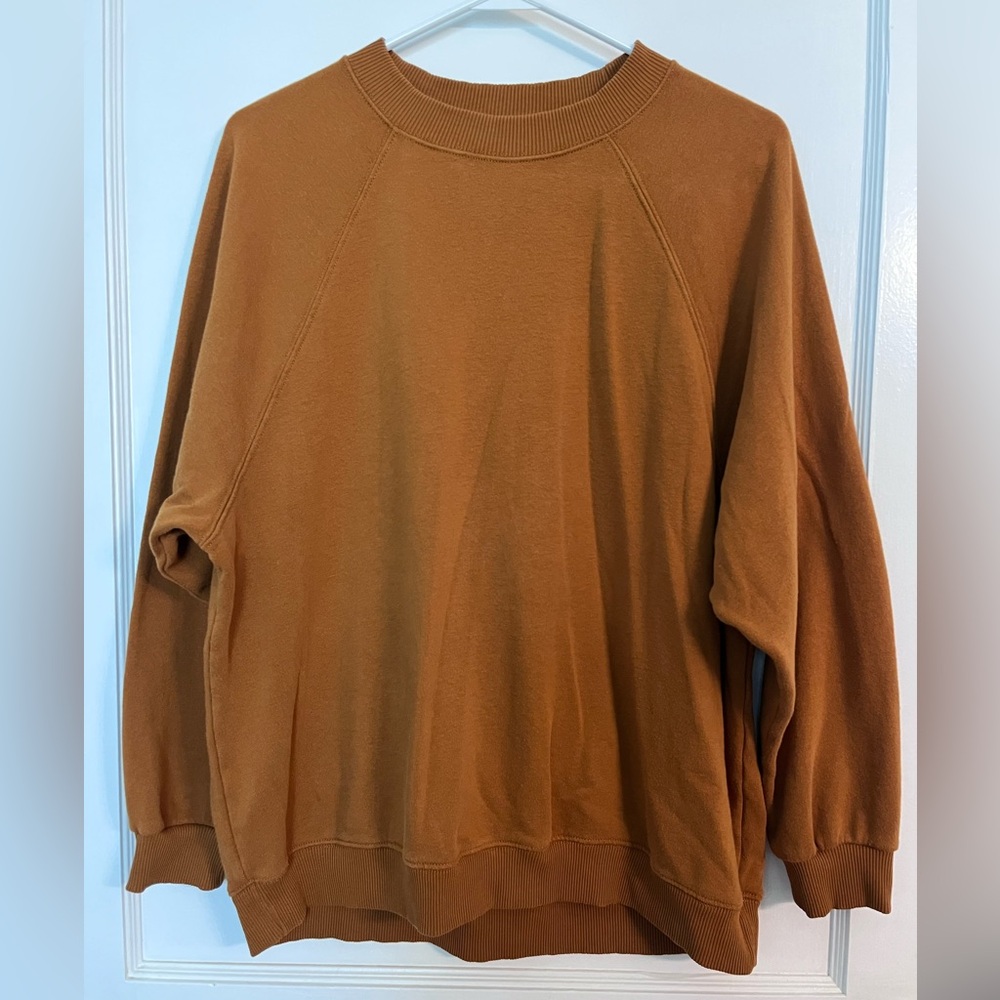 American Eagle Outfitters Brown Crewneck Sweater